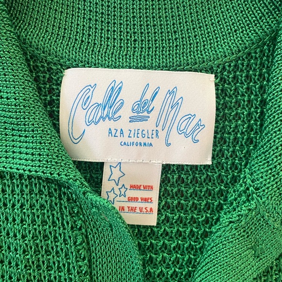 Calle Del Mar green polo dress size small - Picture 3 of 5